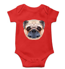 Load image into Gallery viewer, Pug Dog Kids Romper For Baby Boy/Girl-0-5 Months(18 Inches)-Red-Ektarfa.online
