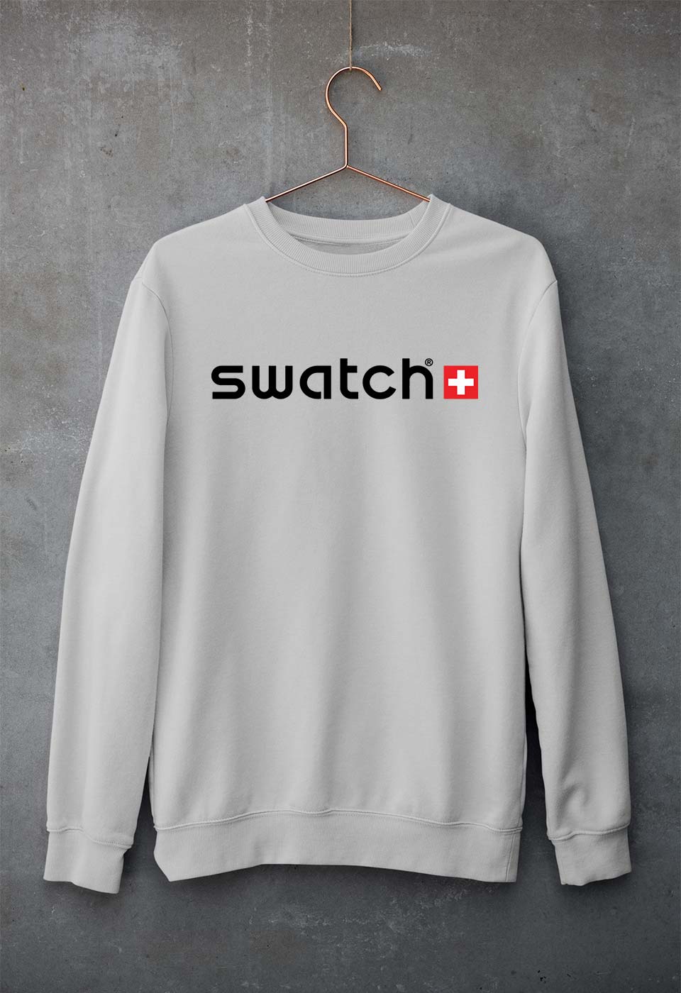 Swatch Unisex Sweatshirt for Men/Women-S(40 Inches)-Grey Melange-Ektarfa.online