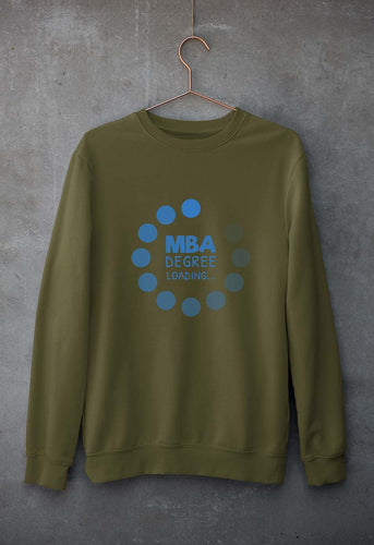 MBA Unisex Sweatshirt for Men/Women-Olive Green-Ektarfa.online