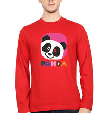 Load image into Gallery viewer, Panda Full Sleeves T-Shirt for Men-Red-Ektarfa.online

