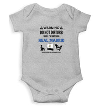 Load image into Gallery viewer, Warning Real Madrid Kids Romper For Baby Boy/Girl-0-5 Months(18 Inches)-Grey-Ektarfa.online
