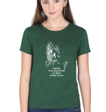 Load image into Gallery viewer, Kurt Cobain T-Shirt for Women-XS(32 Inches)-Dark Green-Ektarfa.online
