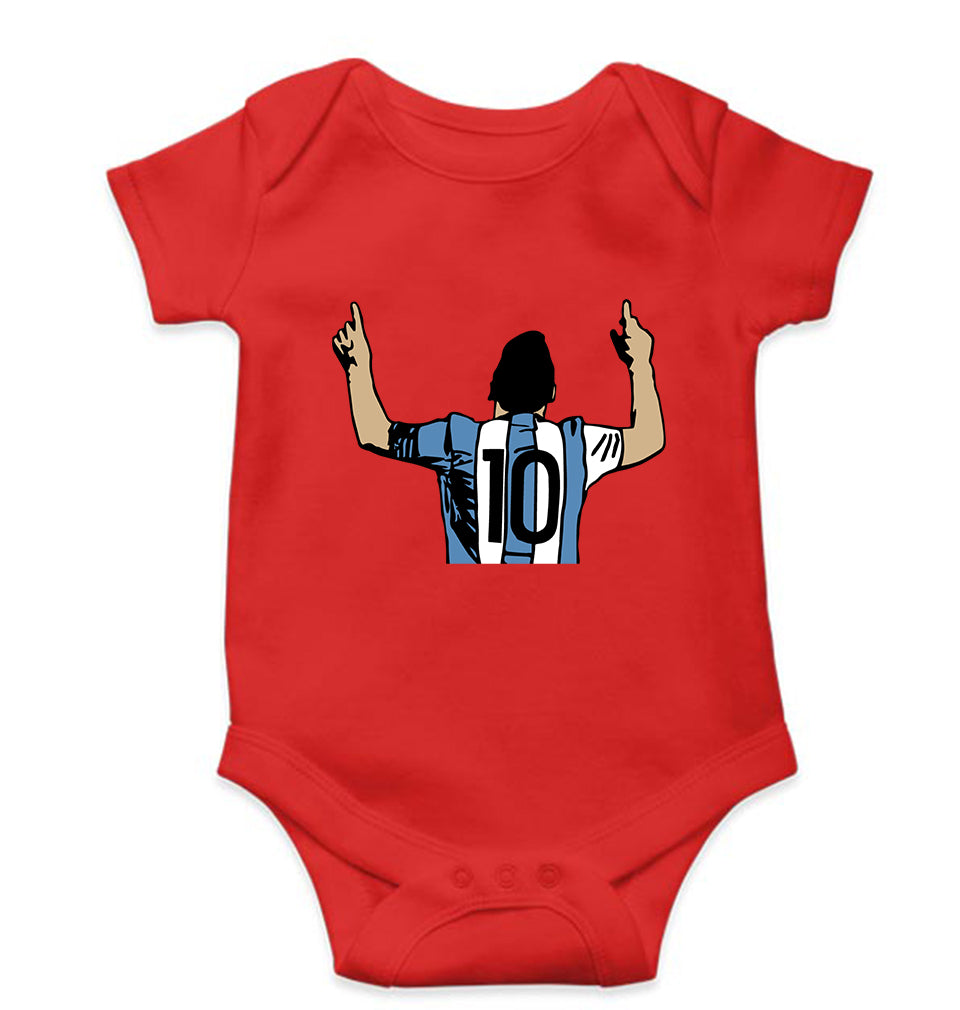 Messi Kids Romper For Baby Boy/Girl-0-5 Months(18 Inches)-Red-Ektarfa.online