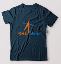 Load image into Gallery viewer, Isro T-Shirt for Men-S(38 Inches)-Petrol Blue-Ektarfa.online
