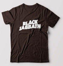 Load image into Gallery viewer, Black Sabbath T-Shirt for Men-S(38 Inches)-Coffee Brown-Ektarfa.online
