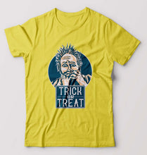 Load image into Gallery viewer, Trick or Treat T-Shirt for Men-S(38 Inches)-Yellow-Ektarfa.online
