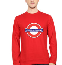Load image into Gallery viewer, London Calling Full Sleeves T-Shirt for Men-Red-Ektarfa.online
