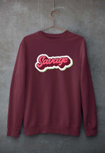 Load image into Gallery viewer, Savage Unisex Sweatshirt for Men/Women-S(40 Inches)-Maroon-Ektarfa.online
