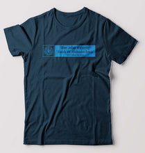 Load image into Gallery viewer, Bank of Maharashtra T-Shirt for Men-S(38 Inches)-Petrol Blue-Ektarfa.online
