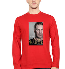 Load image into Gallery viewer, Shane Warne Full Sleeves T-Shirt for Men-Red-Ektarfa.online
