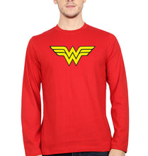 Load image into Gallery viewer, Wonder Woman Superhero Full Sleeves T-Shirt for Men-Red-Ektarfa.online
