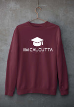 Load image into Gallery viewer, IIM C Calcutta Unisex Sweatshirt for Men/Women-S(40 Inches)-Maroon-Ektarfa.online
