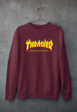 Load image into Gallery viewer, Thrasher Magzine Unisex Sweatshirt for Men/Women-Maroon-Ektarfa.online
