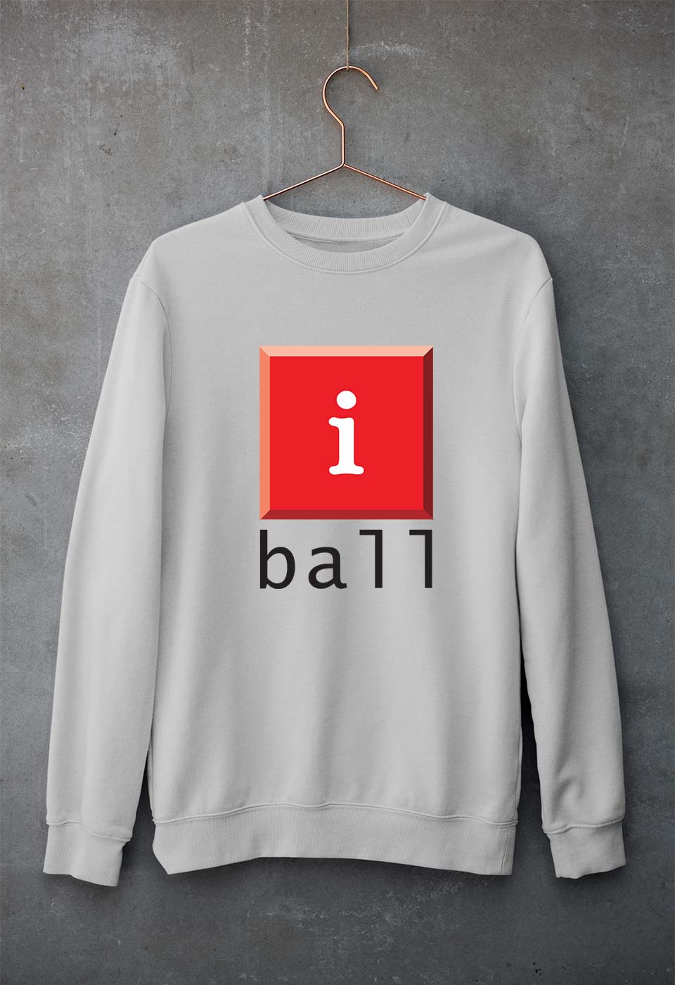 I Ball Unisex Sweatshirt for Men/Women-Grey Melange-Ektarfa.online
