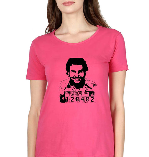 Pablo Escobar T-Shirt for Women-Pink-Ektarfa.online