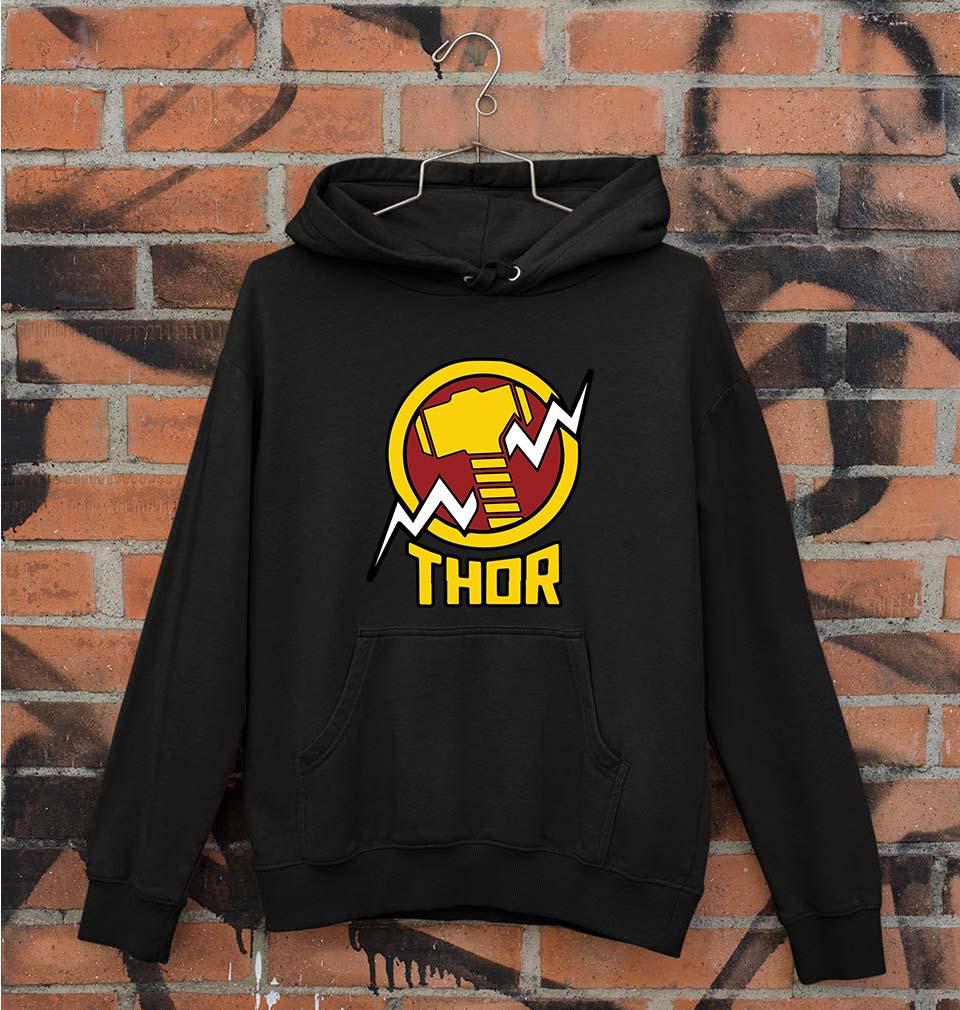 Thor Superhero Unisex Hoodie for Men/Women-S(40 Inches)-Black-Ektarfa.online