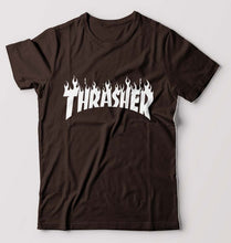 Load image into Gallery viewer, Thrasher T-Shirt for Men-Coffee Brown-Ektarfa.online
