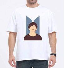 Load image into Gallery viewer, V-BTS(K-Pop) Oversized T-Shirt for Men-White-Ektarfa.online
