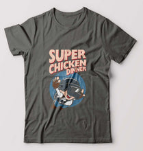 Load image into Gallery viewer, PUBG Super Chicken Dinner T-Shirt for Men-Charcoal-Ektarfa.online
