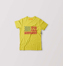 Load image into Gallery viewer, USA America Kids T-Shirt for Boy/Girl-Mustard Yellow-Ektarfa.online
