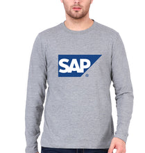 Load image into Gallery viewer, SAP Full Sleeves T-Shirt for Men-Grey Melange-Ektarfa.online
