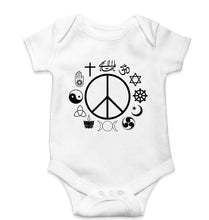 Load image into Gallery viewer, Peace Religious Symbols Kids Romper For Baby Boy/Girl-White-Ektarfa.online
