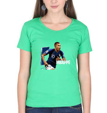 Load image into Gallery viewer, Kylian Mbappé T-Shirt for Women-flag green-Ektarfa.online
