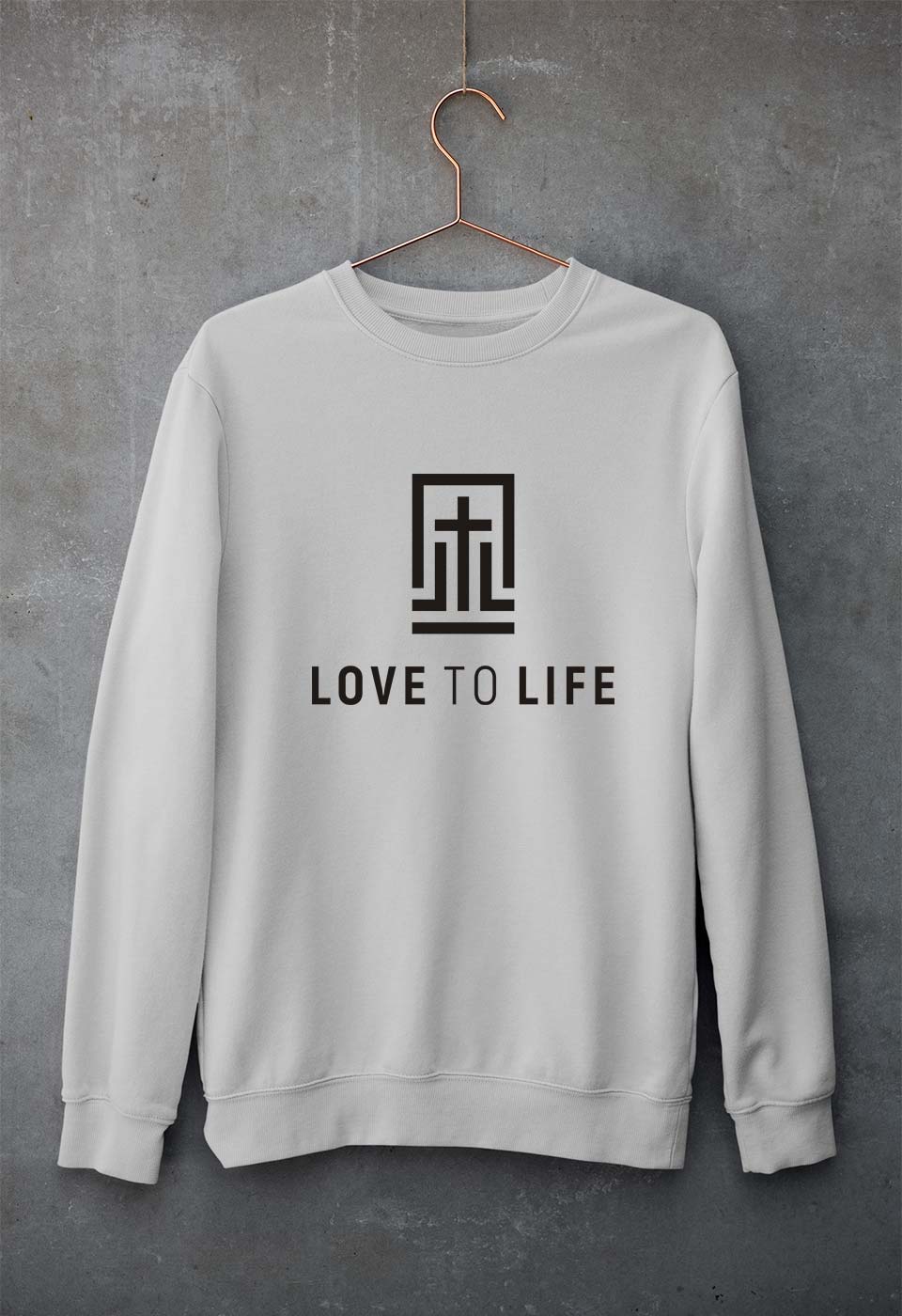 Love To Life Unisex Sweatshirt for Men/Women-S(40 Inches)-Grey Melange-Ektarfa.online