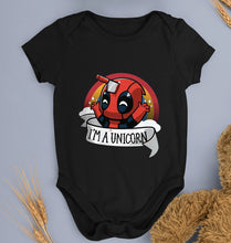 Load image into Gallery viewer, Deadpool Unicorn Kids Romper For Baby Boy/Girl-Black-Ektarfa.online
