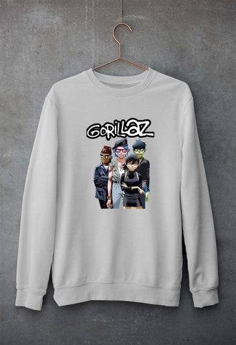 Gorillaz Unisex Sweatshirt for Men/Women-Grey Melange-Ektarfa.online