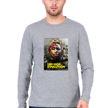 Load image into Gallery viewer, Hip-Hop Evolution Full Sleeves T-Shirt for Men-Grey Melange-Ektarfa.online
