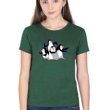 Load image into Gallery viewer, Penguins of Madagascar T-Shirt for Women-Dark Green-Ektarfa.online
