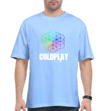 Load image into Gallery viewer, Coldplay Oversized T-Shirt for Men-Baby Blue-Ektarfa.online
