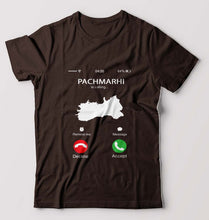 Load image into Gallery viewer, Pachmarhi Calling T-Shirt for Men-Coffee Brown-Ektarfa.online
