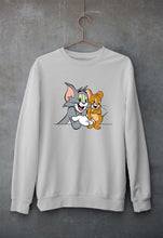 Load image into Gallery viewer, Tom and Jerry Unisex Sweatshirt for Men/Women-S(40 Inches)-Grey Melange-Ektarfa.online
