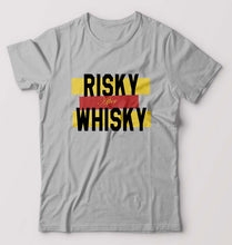 Load image into Gallery viewer, Whisky T-Shirt for Men-S(38 Inches)-Grey Melange-Ektarfa.online
