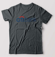 Load image into Gallery viewer, Citibank T-Shirt for Men-S(38 Inches)-Steel grey-Ektarfa.online
