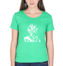 Load image into Gallery viewer, Anime Goku T-Shirt for Women-XS(32 Inches)-Flag Green-Ektarfa.online

