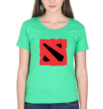 Load image into Gallery viewer, Dota T-Shirt for Women-XS(32 Inches)-flag green-Ektarfa.online
