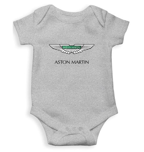 Aston Martin Kids Romper For Baby Boy/Girl-0-5 Months(18 Inches)-Grey-Ektarfa.online