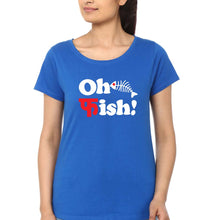 Load image into Gallery viewer, Fish Funny T-Shirt for Women-XS(32 Inches)-Royal Blue-Ektarfa.online
