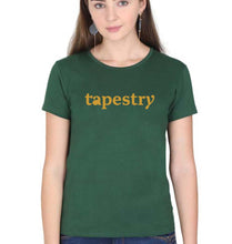 Load image into Gallery viewer, Tapestry T-Shirt for Women-XS(32 Inches)-Dark Green-Ektarfa.online
