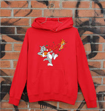 Load image into Gallery viewer, Tom and Jerry Unisex Hoodie for Men/Women-S(40 Inches)-Red-Ektarfa.online
