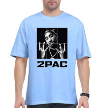 Load image into Gallery viewer, Tupac 2Pac Oversized T-Shirt for Men-Baby Blue-Ektarfa.online
