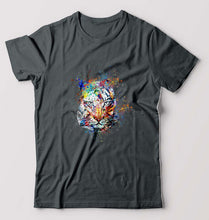 Load image into Gallery viewer, Tiger T-Shirt for Men-Steel Grey-Ektarfa.online

