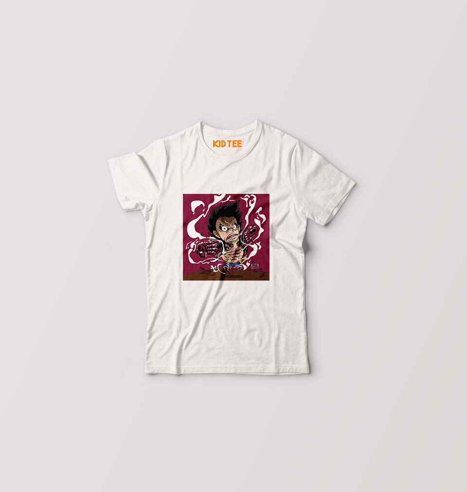 Monkey D. Luffy Kids T-Shirt for Boy/Girl-0-1 Year(20 Inches)-White-Ektarfa.online