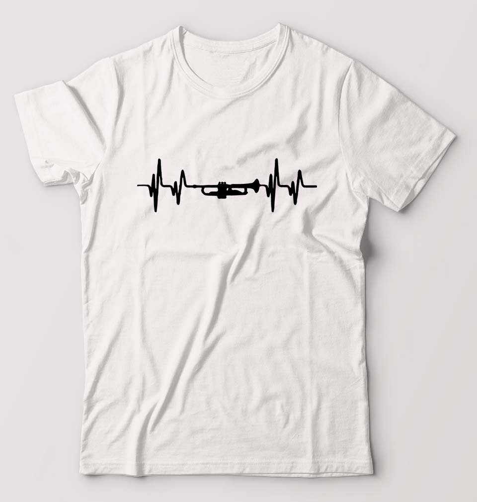 Trumpet Love T-Shirt for Men-White-Ektarfa.online