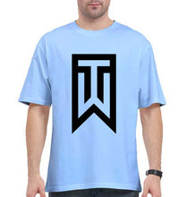 Load image into Gallery viewer, Tiger Woods Golf Oversized T-Shirt for Men-Baby Blue-Ektarfa.online

