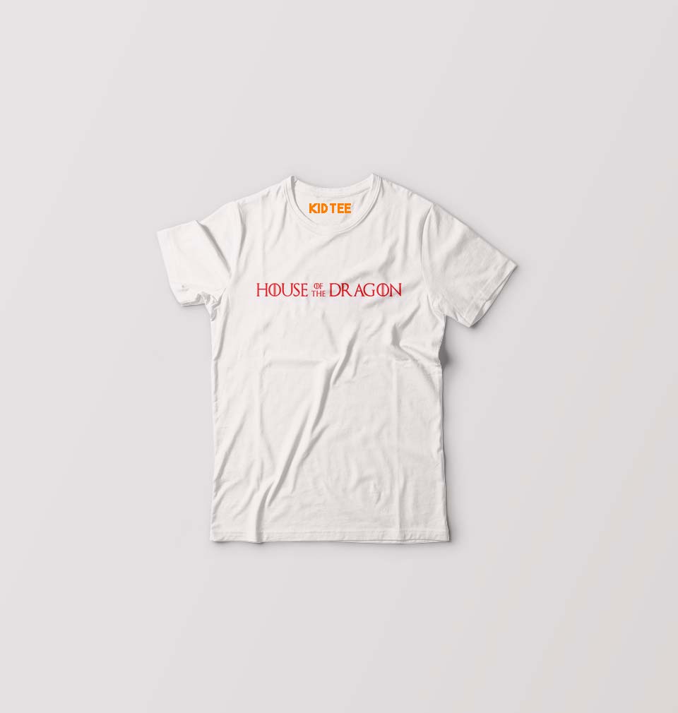 House of the Dragon Kids T-Shirt for Boy/Girl-White-Ektarfa.online