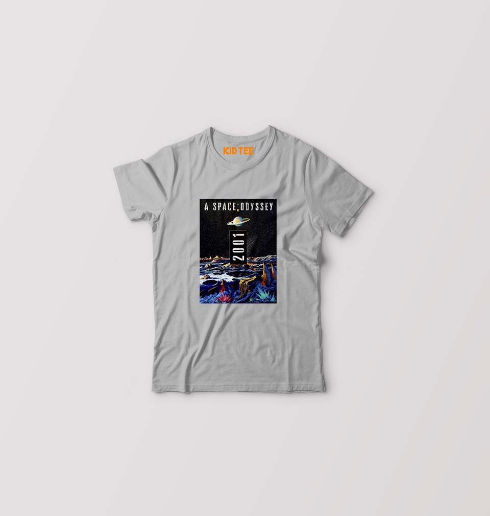 2001 A Space Odyssey Kids T-Shirt for Boy/Girl-Grey-Ektarfa.online